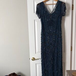 Elegant Beaded Evening Gown